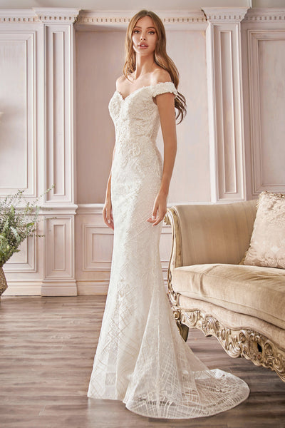 Off-shoulder wedding dress CD929 – TP Kjoler